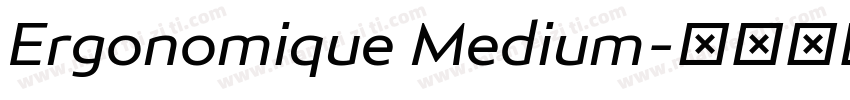 Ergonomique Medium字体转换